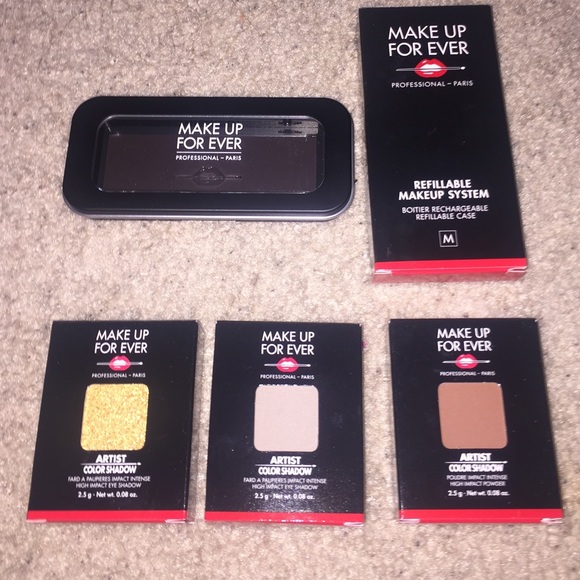 Makeup Forever Other - Makeup Forever Refillable Palette w/ 3 Shadows